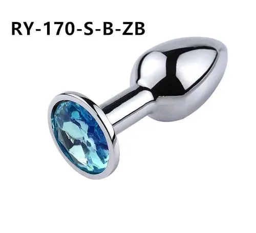 1Pcs Crystal Anus Metal anal plug Jewelry base novice player to senior player 5 size SM Butt g-point massage BDSM sex toys