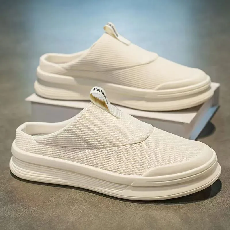 Summer Half Slipper Men's Shoes Breathable Casual Comfortable Sport Sneakers for Home And Outdoor Use Clearance Free Shipping