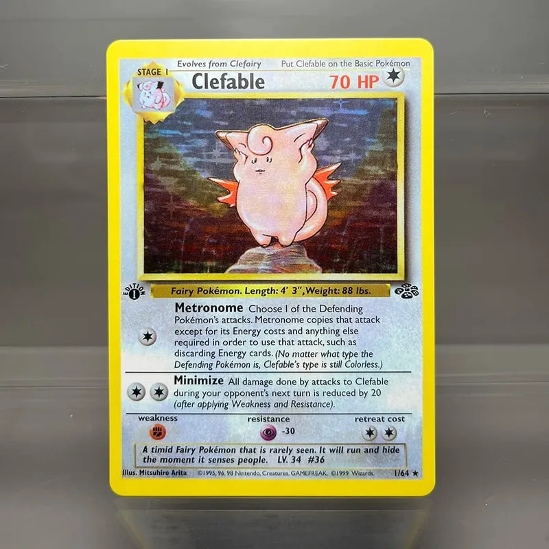PKM Proxy Cards Jungle Classic 1996 1st Edition Gyarados Magneton Cards Collection PTCG Jolteon Foil Card (NG)