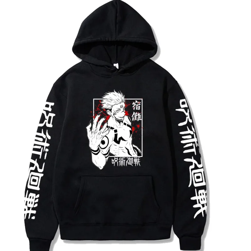 Ryomen Sukuna Hoodies Graphic Printing Sweatshirts for Fans Casual Long Sleeve Men/Women Clothing Sudaderas Hip Hop Hoody
