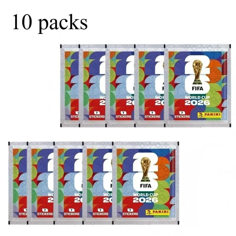 2026 World Cup Official Panini Sticker Collection Mystery Card Games Football Player Collectible Blind Pack Fan Souvenir Gift.