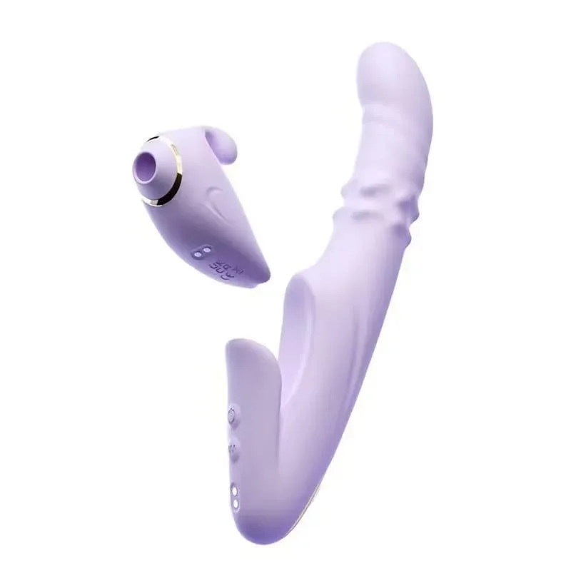 Støbende Vibrator Aftagelig Sucker Orgasme Klitoris Stimulator APP-kontrol 9 sugende & 9 teleskopiske tilstande Sexlegetøj til kvinder