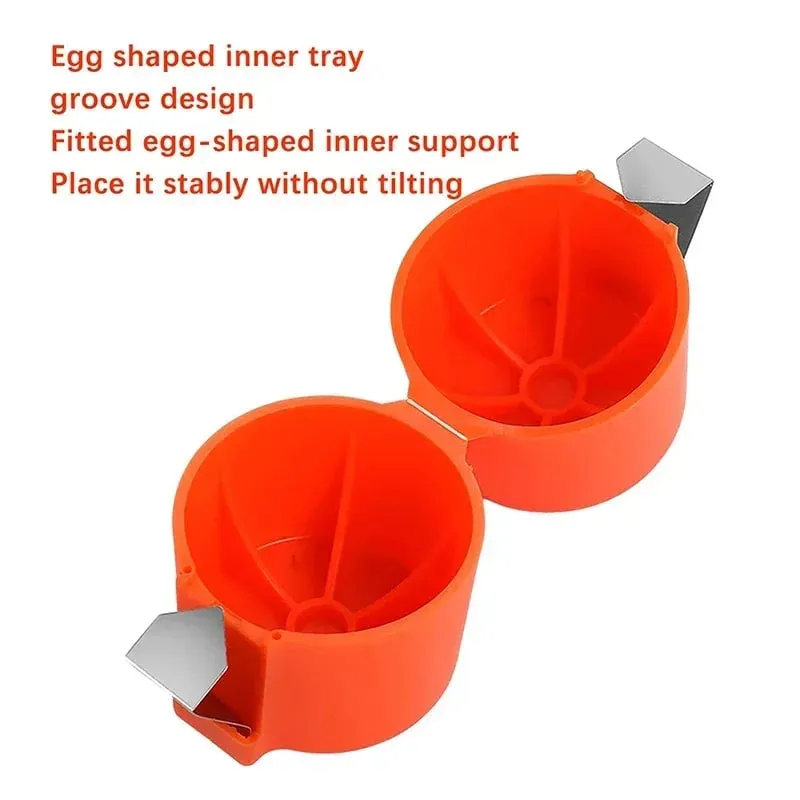 Stainless Steel Eggshell Separator Convenient Opening Eggshells Egg Peeler Kitchen And Home Use Auxiliary Tool For Peeling