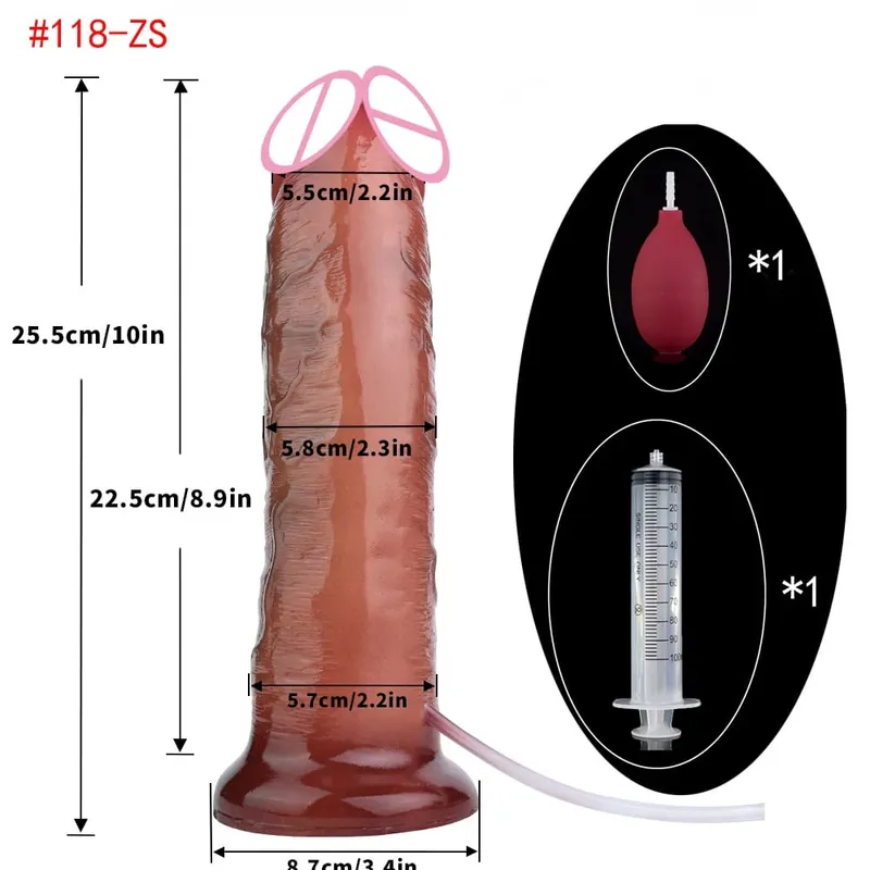 Lifelike Squirting Penis Silicone Ejaculation Large Realistic Dildo With Sucker Skin Touch Anal Sex Toys For Women