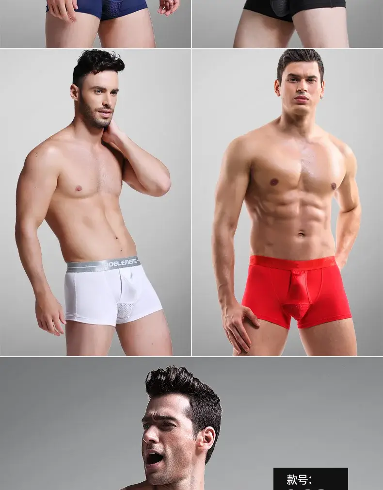 L-5XL Malaking Sukat ng Lalaki Varicocele Underwear Scrotal Testicle Support Dual Pouch Boxer Spermatic Cord Bullet Separation Underpant