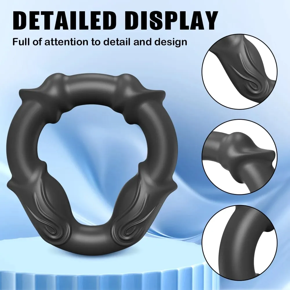 Cock Ring Reusable Silicone Penis Ring Delayed Ejaculation Penis Enlargement Dick Enlarger Semen Semen Lock Ring Sex Toy Men