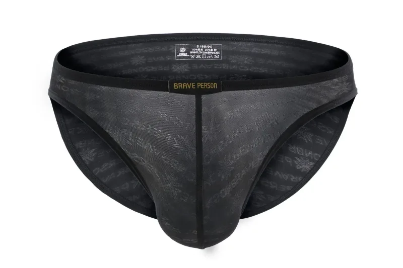 Brave Person New Men String Bikini Mens Briefs Transparent Comfortable Breathable Ropa Interior Hombre — image 36