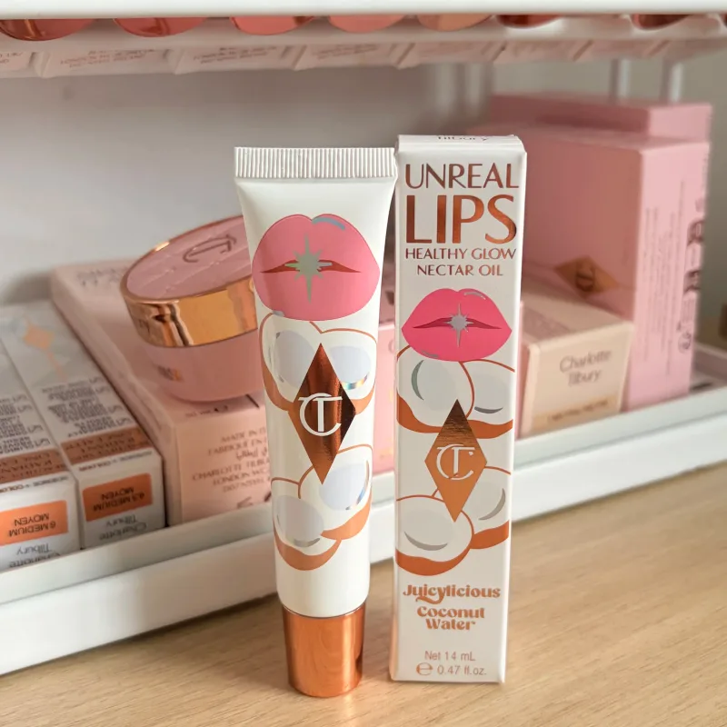 Luxury CT Multicolored Water Light Lip Gloss Lasting Hydrating Lip Balm Heart-shaped Tip Lip Brush&Jelly Lip Gloss Makeup Gift
