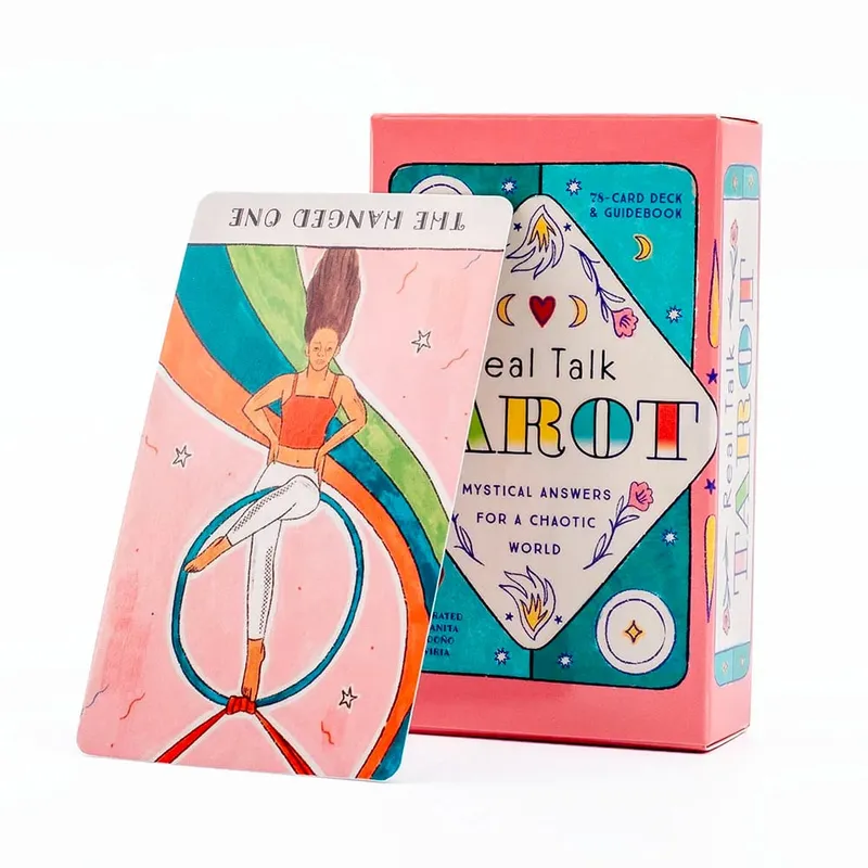Divine Celestial Tarot Cards 78 Card Deck 10.4*6.1CM for Classmate Gathering Fortune Telling and Divination Board Playing Game