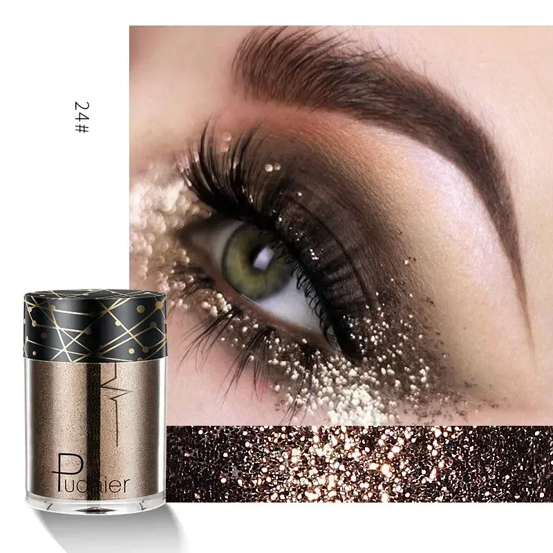 New Glitter Eye Shadow Professional Makeup Monochrome Shining Eyeshadow Sequins Universal Party Cosmetic