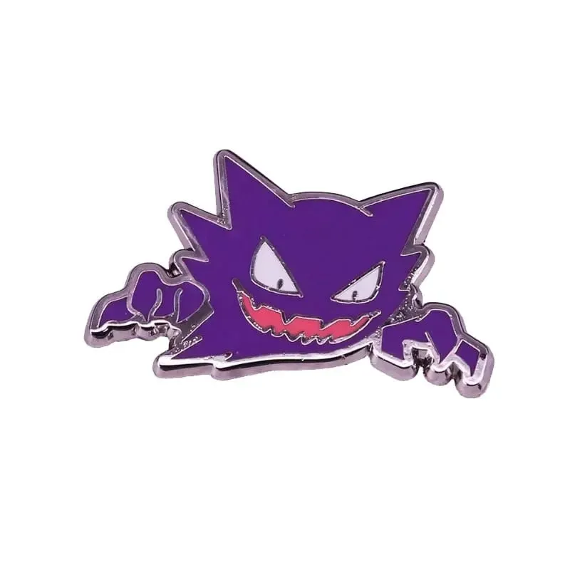 Anime Games Pokemon Enamel Pins Collect Mobbles Gengar Metal Cartoon Brooch Backpack Hat Bag Collar Lapel Badges