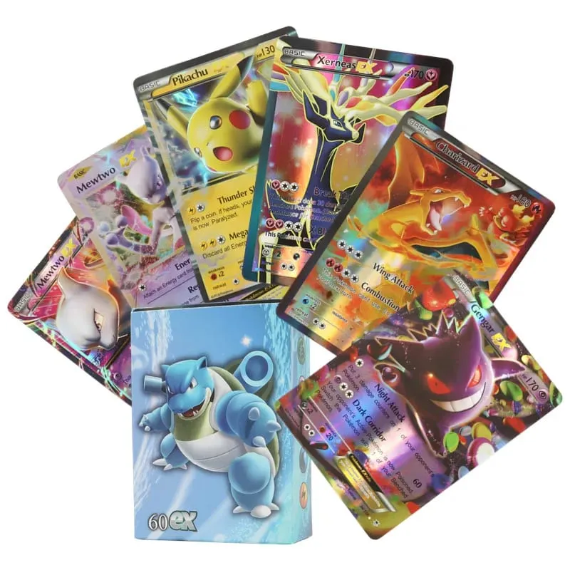 60/100Pcs Pokemon Shining Cards English Version MEGA GX Vmax TAG EX Proxy Collection Cards Toys Children Gift