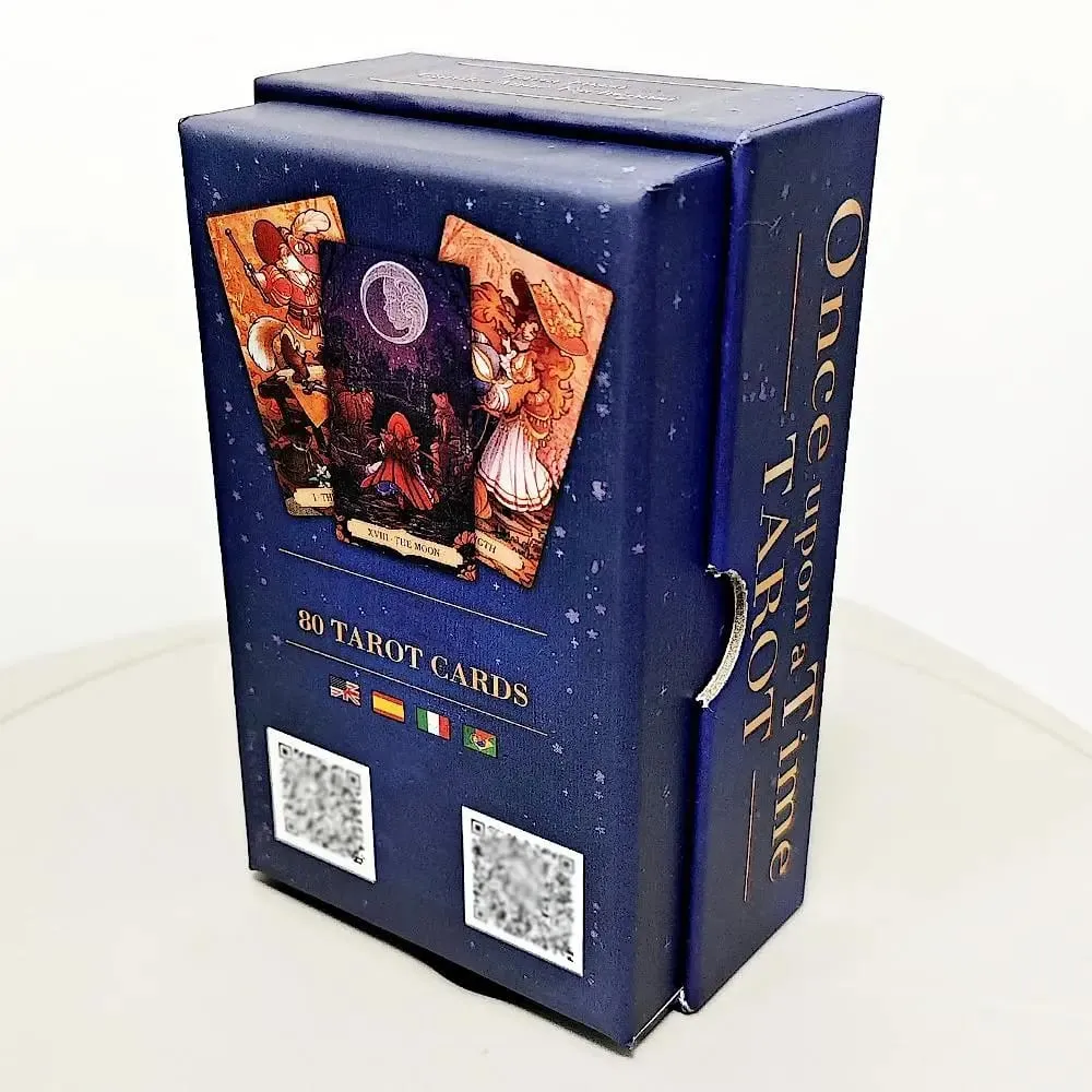 Once Upon A Time Tarot Deck 80 Pcs Tarot Cards (with 2 Special Cards) 12*7cm In Rigid Box