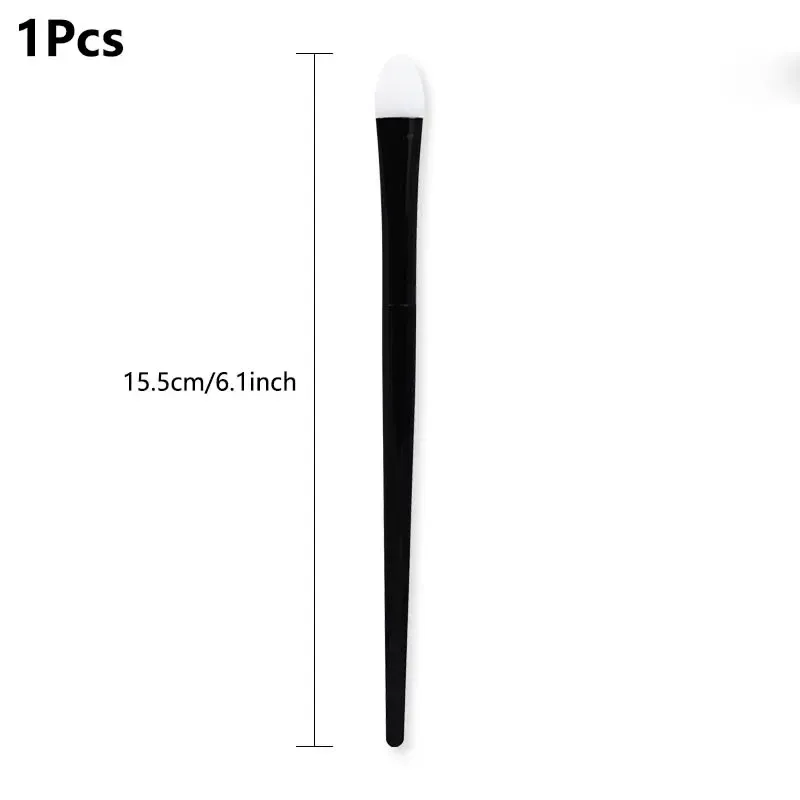 1/5Pcs Silicone Eyeshadow Brushes Soft Lip Balm Eyeliner Applicator Concealer Eyebrow Brushes Portable Facial Makeup Beauty Tool