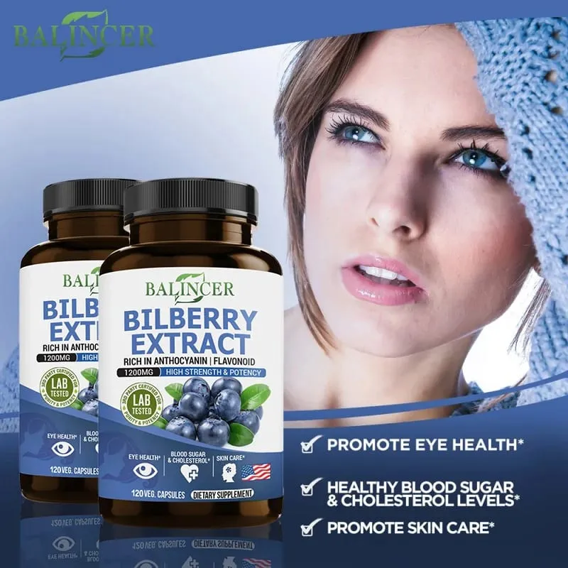 Bilberry Extract Supplements - Rich in Antioxidants Promote Vision Health and Protect Eyes Promote Brain Health — image 5