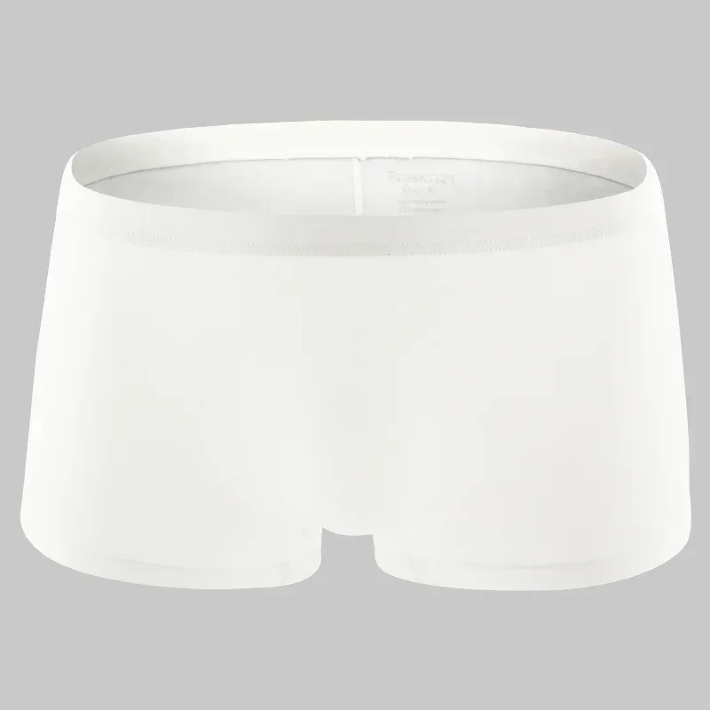 Fashion Boxers Shorts Men Solid Color Underpants Low Waist Underwear