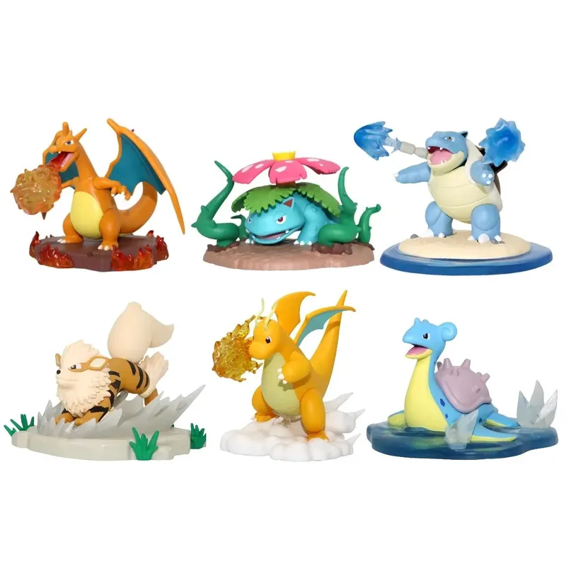 Echte Pokemon Anime Actionfiguren Call Of Duty GK PVC Charizard Blastoise Arcanine Lapras Venusaur Dragonite Weihnachtsgeschenk
