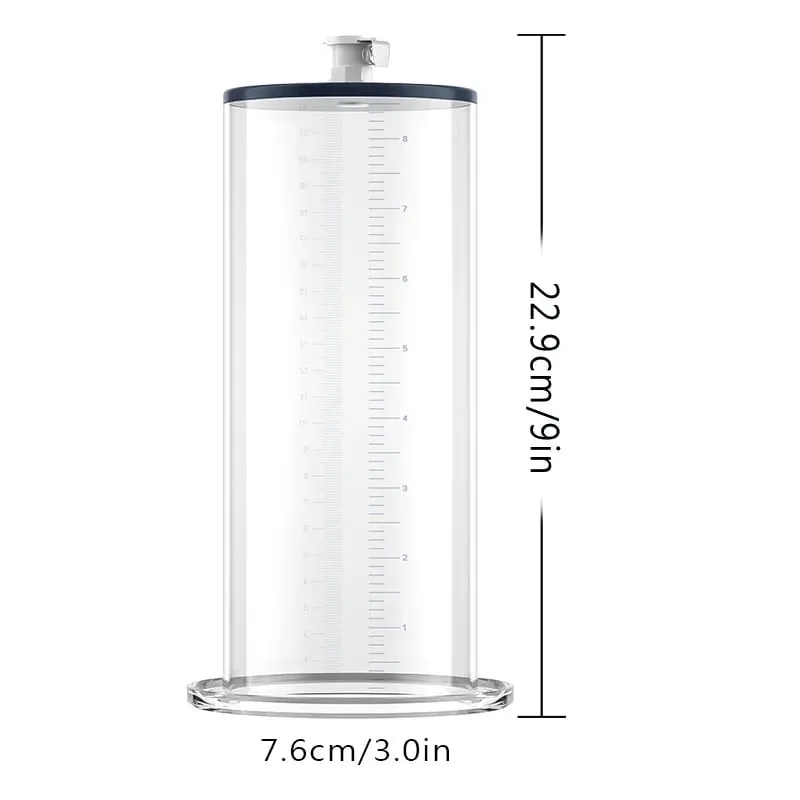 Acrylic Penis Pump Accessories Vacuum Penis Enlargement Device Masturbation Vacuum Pump Flange Pump Penis Cylinder Set Sex Toys