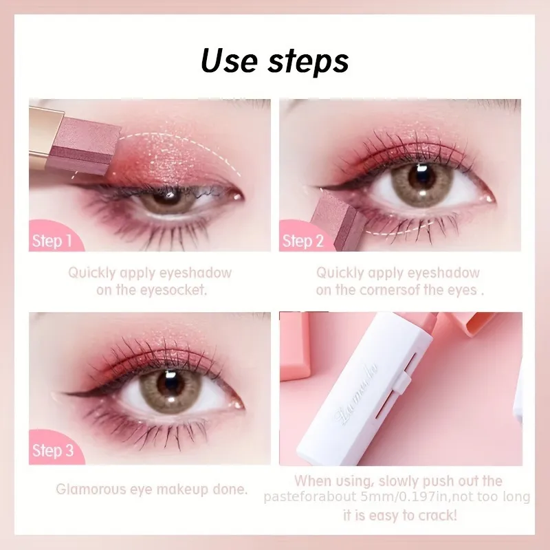 2 In 1 Pearly Highlighter Eyeshadow Stick Makeup Waterproof Long Lasting Glitter Eyeshadow Eyeliner Stick Eyes Makeup Cosmetics — image 7