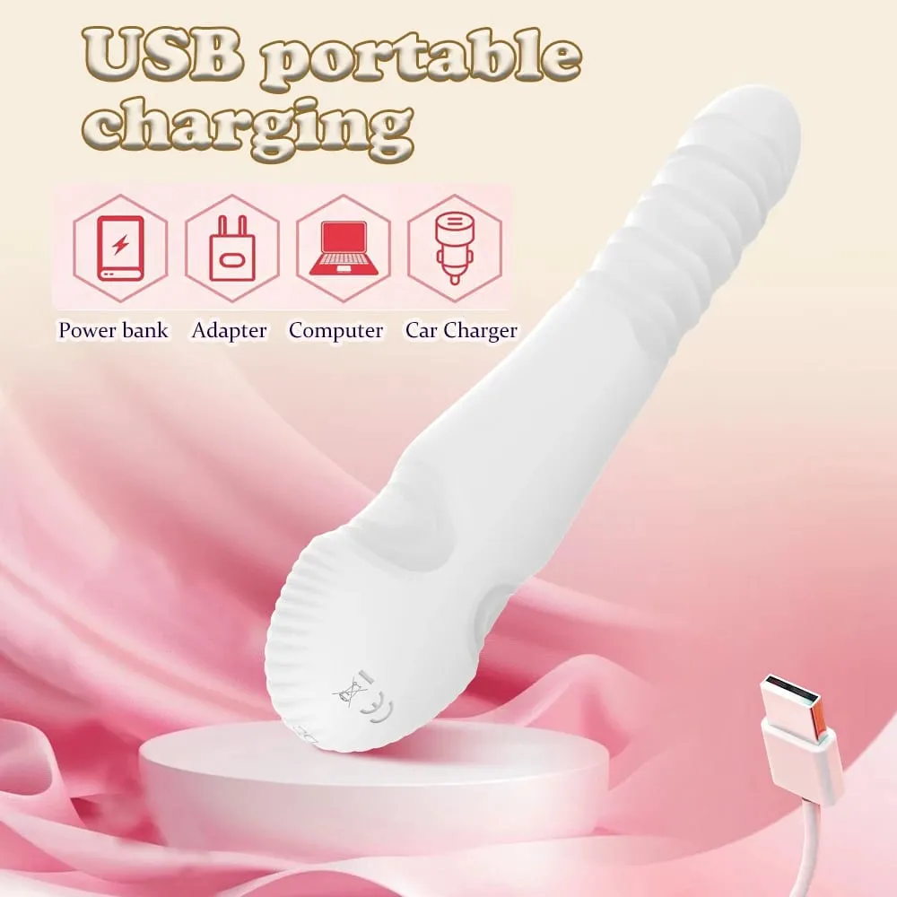 情趣玩具震動器10頻可彎曲陰道刺激器情侶互動女用自慰器USB充電