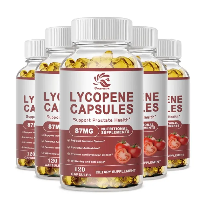 60/120p Plant Lycopene Capsule Regulating Prostate Urinary System & lmmunity Health Food Lycopene Supplements