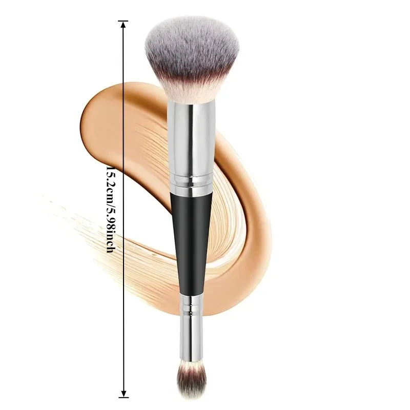 Double Head Makeup Brush 2 In 1 Blush Brush Concealer Highlighter Powder Brushes Blending Contouring Brush Beauty Make Up Tools