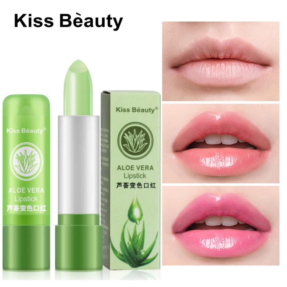 Aloe Vera Color-Changing Lipstick Long-Lasting Moisturizing Temperature-Activated Lip Balm Fade-Resistant Nourishing Lip CareSet