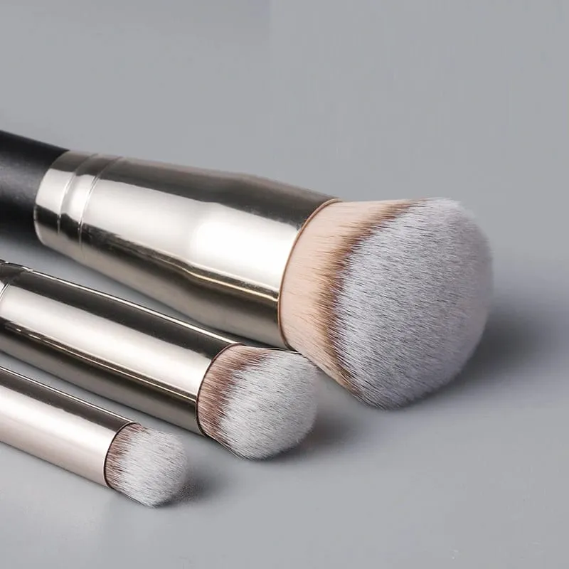 3pcs Beveled Foundation Concealer Makeup Brushes Seamless Cover Synthetic Dark Circle Liquid Cream Cosmetics Contour Brush Tool — image 2