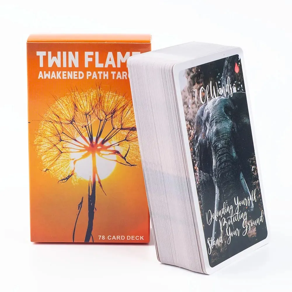 New Arrival 78Cards Twin Flame Awakened Path Tarot Deck Card 10.3x6cm For Family Party Fortune Telling Divination Game