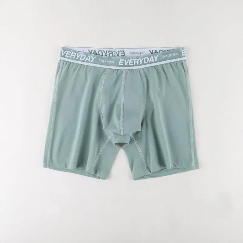 Separatec Cotton Dual Pouch Men's Underwear Comfortable Soft Breathable Everyday Boxer Briefs Long Leg Boxer Mens Underwear