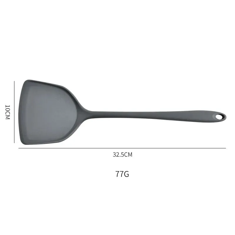 All-in-one silicone spatula kitchen items heat resistant non-stick frying pan spatula household silicone Chinese spatula