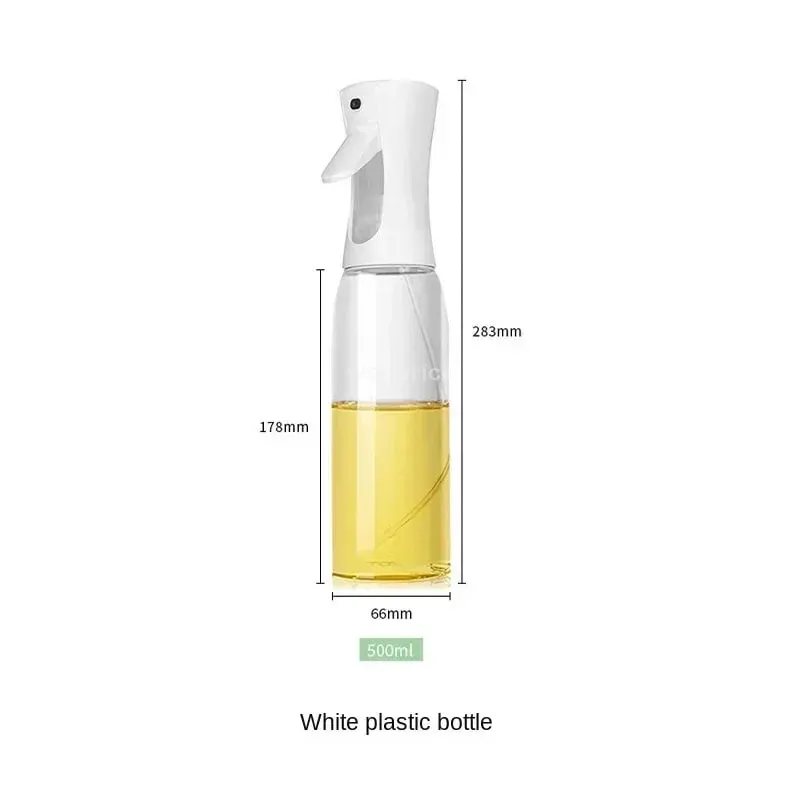 Press-type Oil Spray Bottle 200/300/500ML Kitchen Cooking Oil Sprayer Outdoor Barbecue Oil Spray Bottle Vinegar Soy Sauce