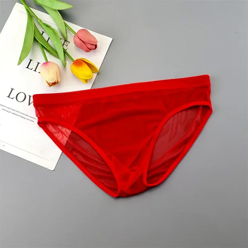 Slip in nylon trasparente da uomo Custodia 3D Intimo bikini maschile leggero Lingerie morbida elastica ad asciugatura rapida XL/XXL/3XL/4XL — image 22