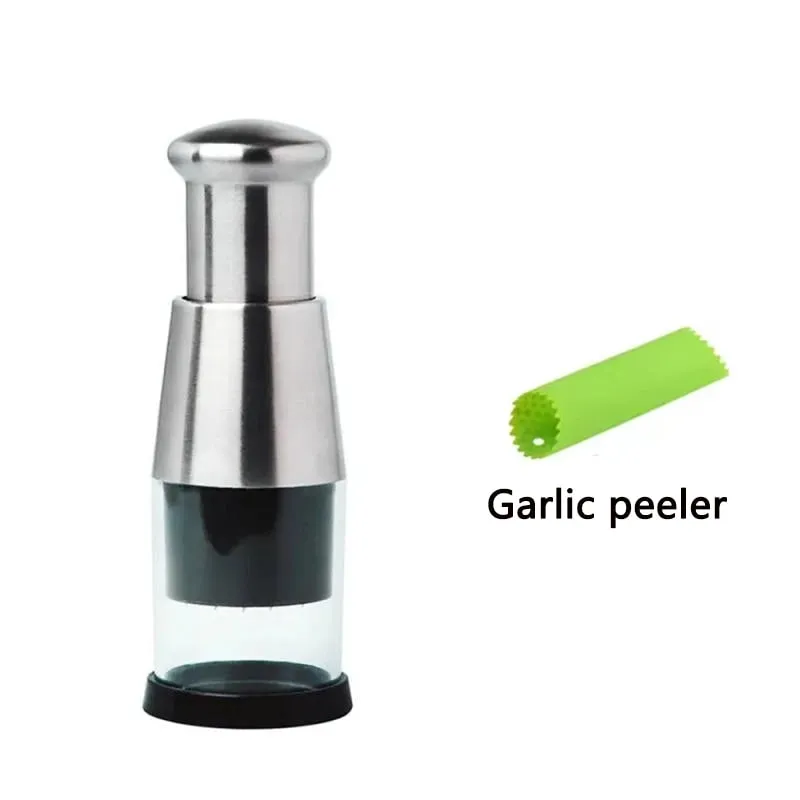 New Garlic Onion Chopper Manual Pressed Garlic Press Machine Garlic Squeezer Fruit Vegetable Chopper Kitchen Supplies
