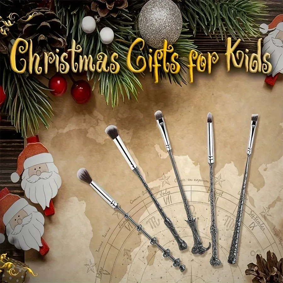 5pcs Wizard Wand Brushes 5 PCS Makeup Brush Set for Women