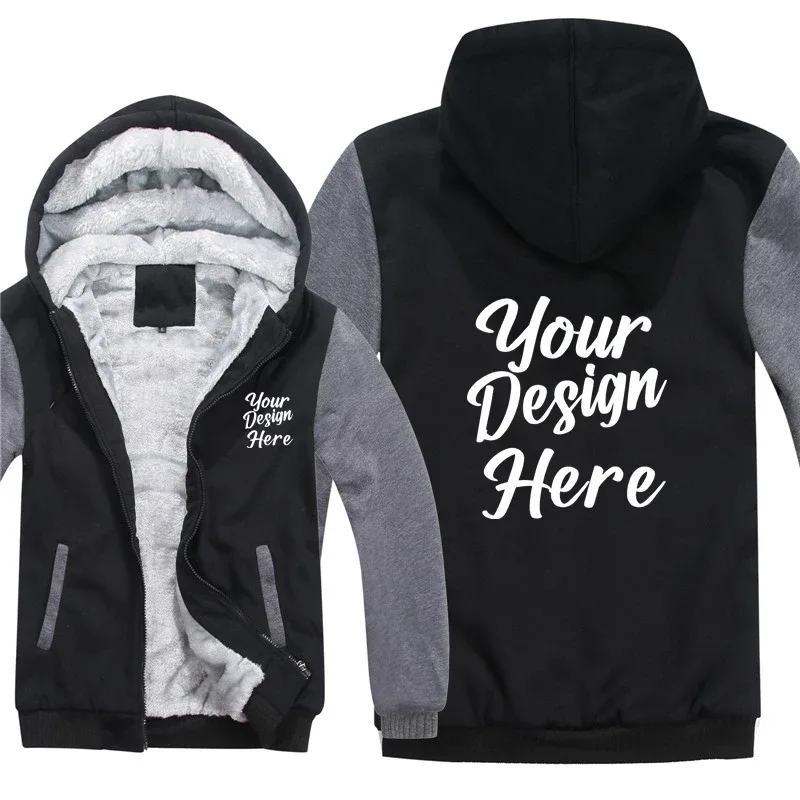 Custom Design Hoodies Men Gumawa ng Iyong Sariling Design Logo Text Photo Sweatshirt Mans Coat Jacket Hoody