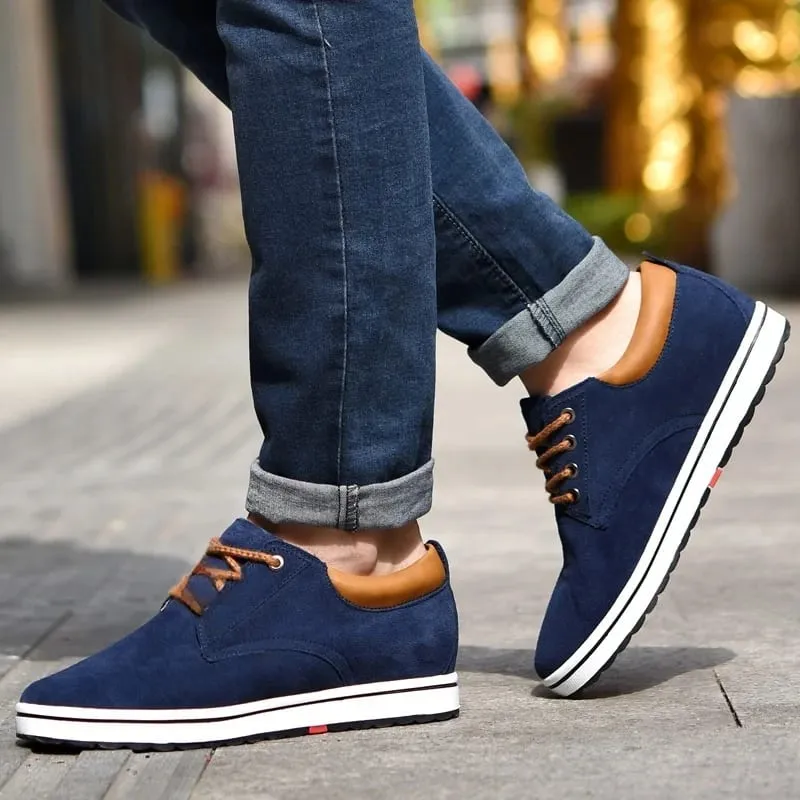 Booster Shoes Lift Men Elevator Sneakers Height Increase Insole 6CM Sport Black Blue Brown — image 4