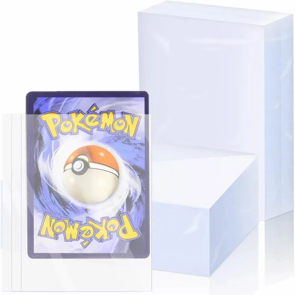 200 csomag Penny Kártyahüvelyek Átlátszó Kereskedelmi Gyűjtés Védőhüvely Tartó Játék Pokemon Tcg Yugioh Baseball Sportkártya — image 1