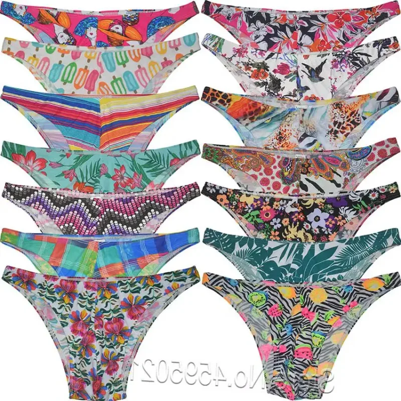 Sexy Bikini Brief Low Cut Men's Beach Micro Shorts Slip Underwear Bodybuilding Physique Posing Sunbathing Stretchy Shapely Pouch — image 1
