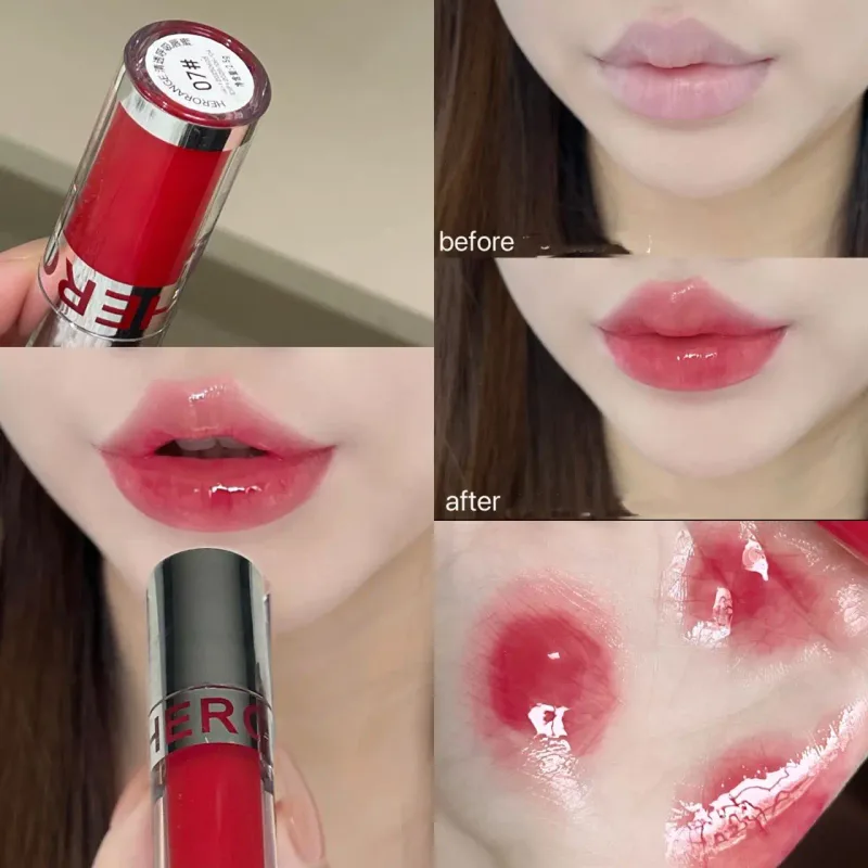 Herorange Clear Breathable Mirror Lip Gloss Moisturizing Water Shine Long Lasting Lip Glaze Daily Youth Cross-Border Cosmetics — image 12