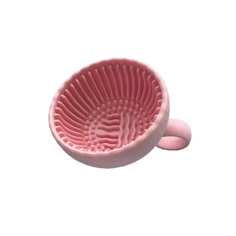 Makeup Brush Cleaner Folding Powder Puff Cleaning Bowl Eyeshadow Brushes Wash Clean Mat Beauty Tools Soft Silicone Scrubber Box — image 8