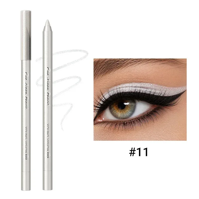 14 Color Eyeliner Pencil Pearlescent Matte Dark Purple Red Eye Liner Waterproof Long Lasting High Pigment Eyeshadow Makeup