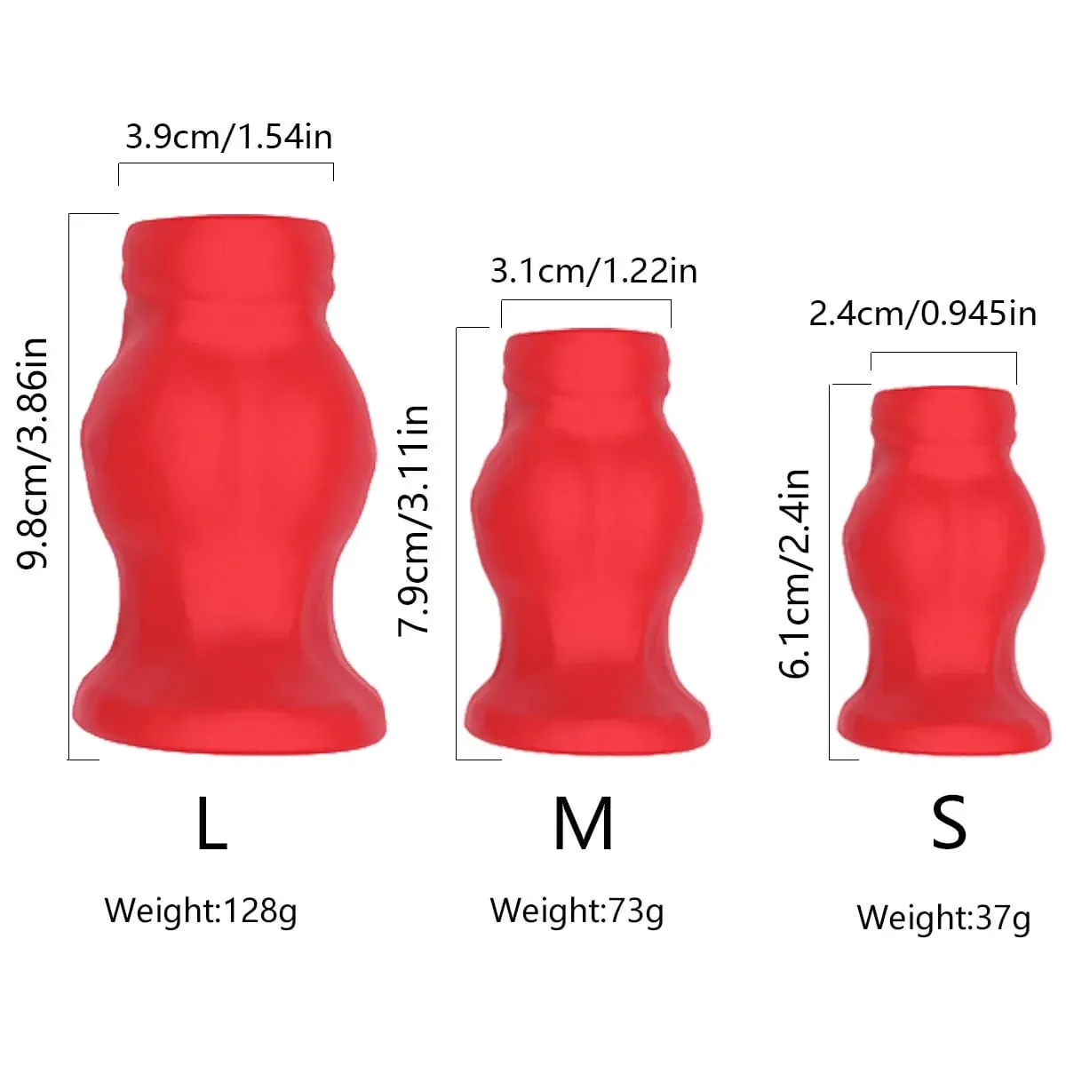 Morbido Silicone Hollow Anal Plug Tunnel Butt Plug Usura quotidiana Base svasata Clistere Dilatatore Anal Trainer Giocattolo del sesso per uomini Donne S/M/L