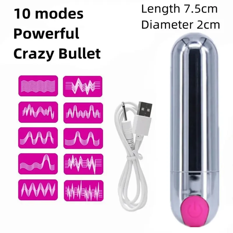 Wand Massager Jumping Egg Bullet Vibrator G-spot Nipple Clitoris Stimulator Adult Sex Toys for Women Dildo Masturbator Sex Shop