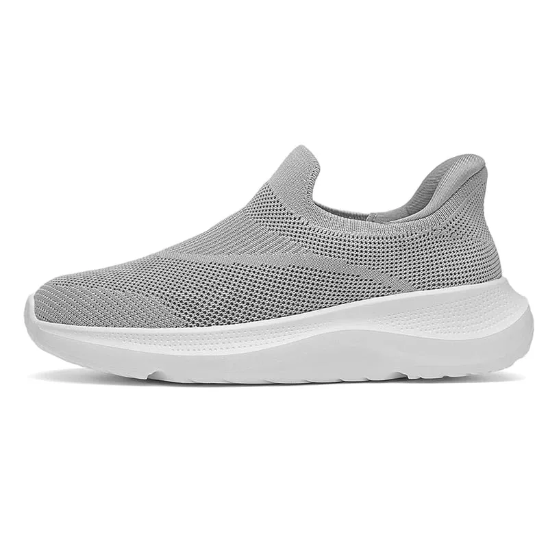 Breathable Knit Slip on Platform Walking Shoes Sports Lightweight Non Slip Cushion Casual Sneakers for Men Women High Quality