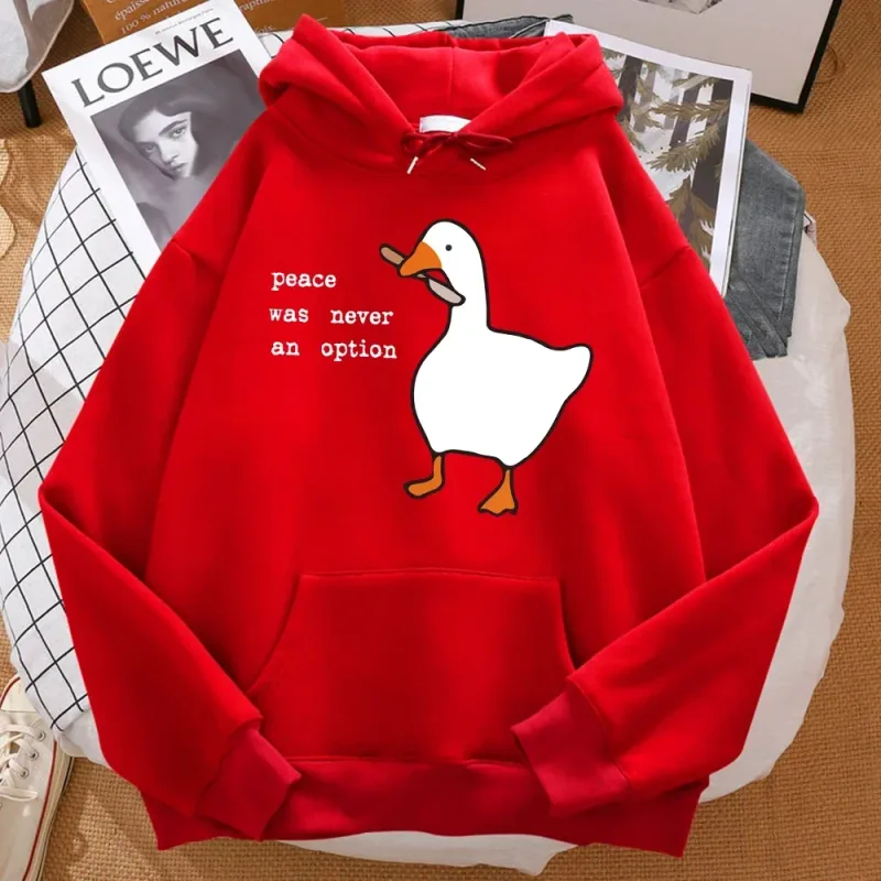 Peace Was Never An Option Printed Sweatshirt Men Street Oversize Autumn Hooded Hipster Soft Hoodies Hip Hop Warm Sportswears — image 8