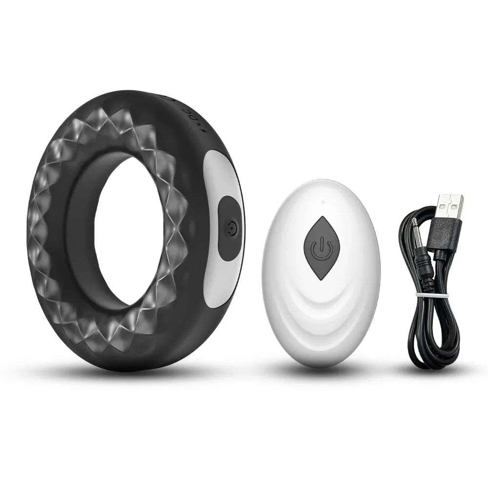 Vibrating Penis Cock Ring Delay Ejaculation Erection Scrotum Stimulator Sex Toys for Adult 18 Couple Man Wireless Masturbators — image 6