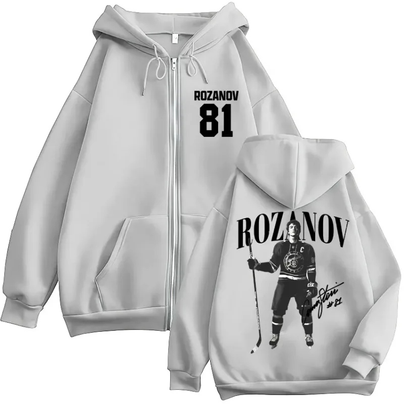 Rivalité chauffée Ilya Rozanov 81 sweat à capuche zippé pour hommes femmes Vintage mode Cardigan sweat ample polaire manteaux décontractés Streetwear