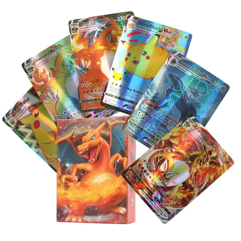 60/100Pcs Pokemon Shining Cards English Version MEGA GX Vmax TAG EX Proxy Collection Cards Toys Children Gift