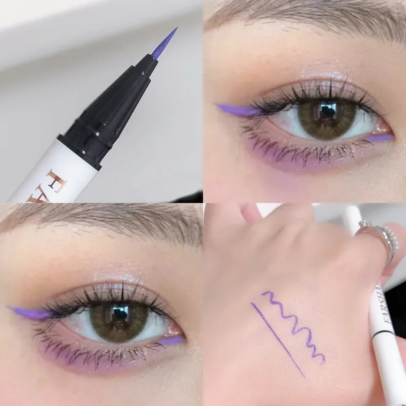 0.1mm Colorful Liquid Eyeliner Pen Waterproof Lasting Quick-Dry Easy To Color Eye Liner Cosmetics Tool Blue Pink White Eyeliner — image 12